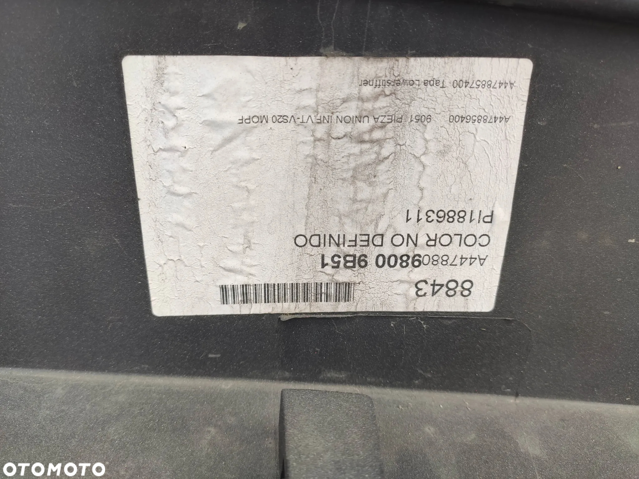 CC Zderzak przód Mercedes Vito A447 14- A4478809800 struktura - 10