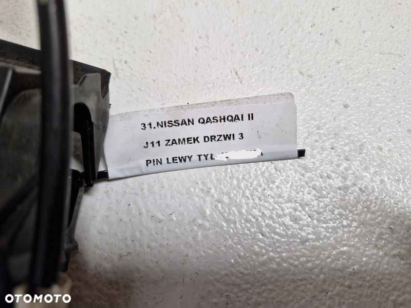 NISSAN QASHQAI II 2 J11 ZAMEK DRZWI LEWY TYŁ TYLNY 3 PIN - 2