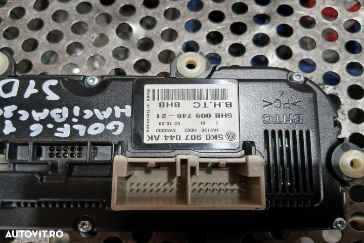 Comanda clima 5K0907044AK 5K0907044AK Volkswagen VW Golf 6 [2008 - 20 - 4