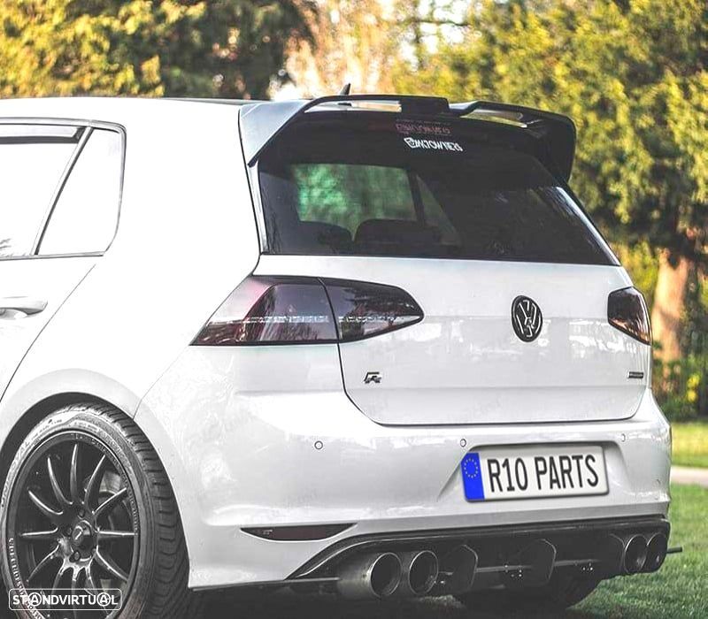 ALERON SPOILER VOLKSWAGEN VW GOLF 7 7.5 LOOK OETTINGER PRETO BRILHANTE - 2