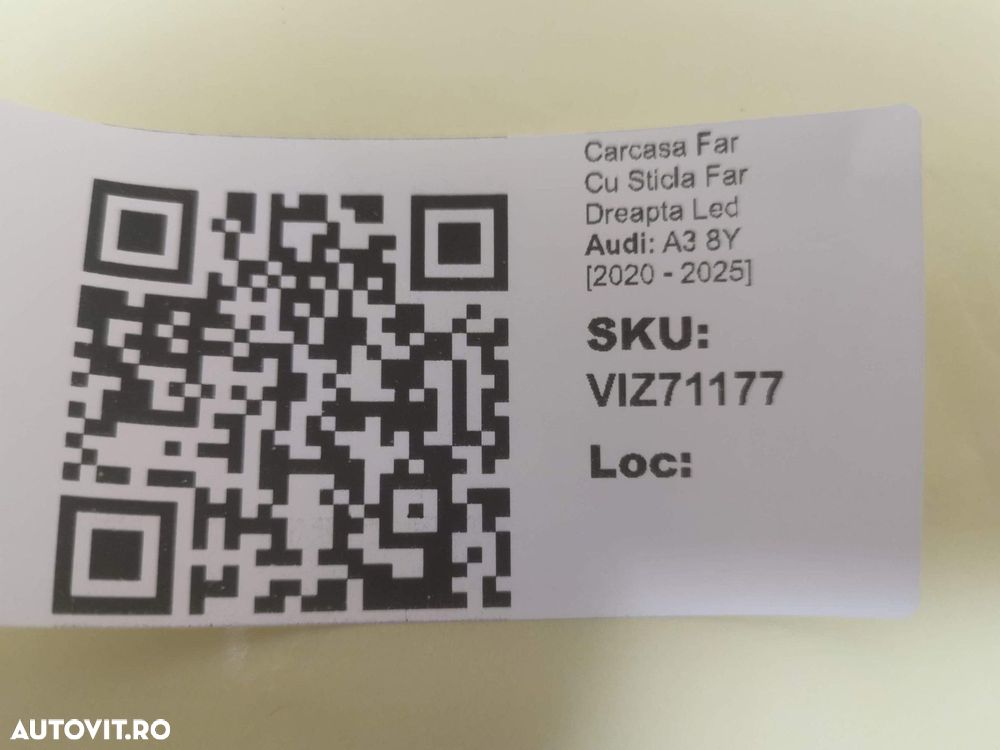 Carcasa Far Cu Sticla Far Dreapta Led Audi A3 8Y 2020 2021 2022 2023 2 - 8