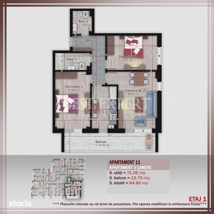 3 Camere | Bloc Boutique | Incalzire in Pardoseala | 600 m STB — fotografia 3