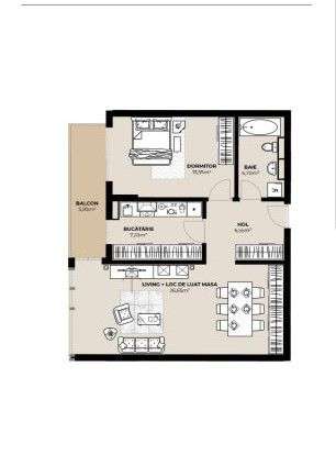 Apartamente cu 2 camere in ansamblu rezidential nou 50.85-62.2mp utili — fotografia 3