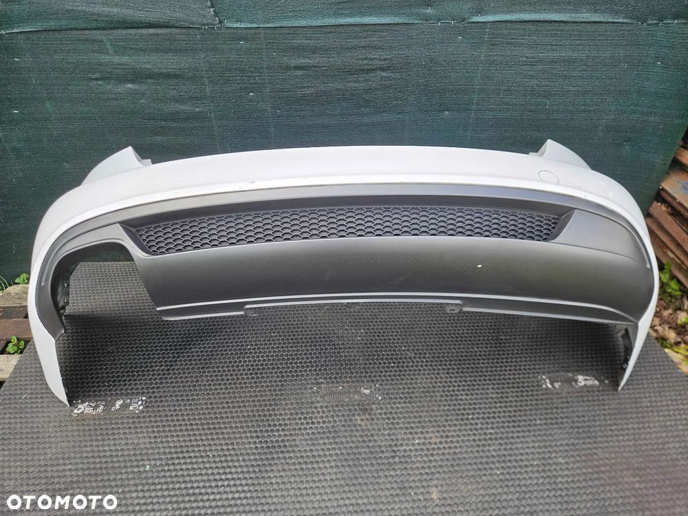 Zderzak Tyl Tylny S-Line Bialy Dyfuzor Audi A4 B8 Sedan - 18