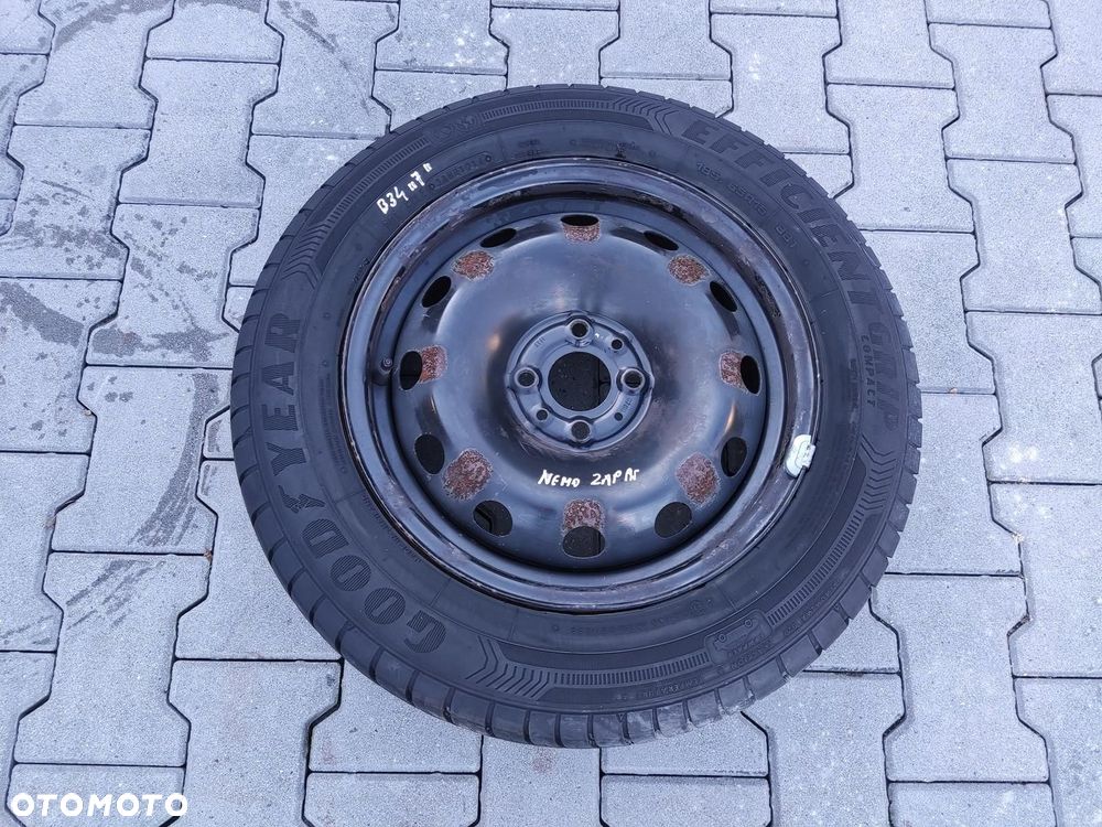 KOŁO DOJAZDOWE ZAPASOWE 15 NEMO BIPPER FIORINO QUBO 2007-2017 4x98 - 2