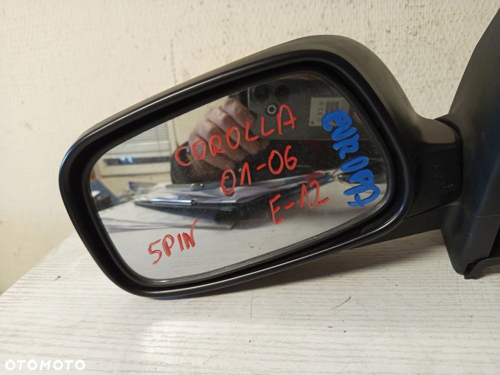 LUSTERKO LEWE TOYOTA COROLLA E12 ELEKTRYCZNE 01-06 5 PIN EUROPA - 4
