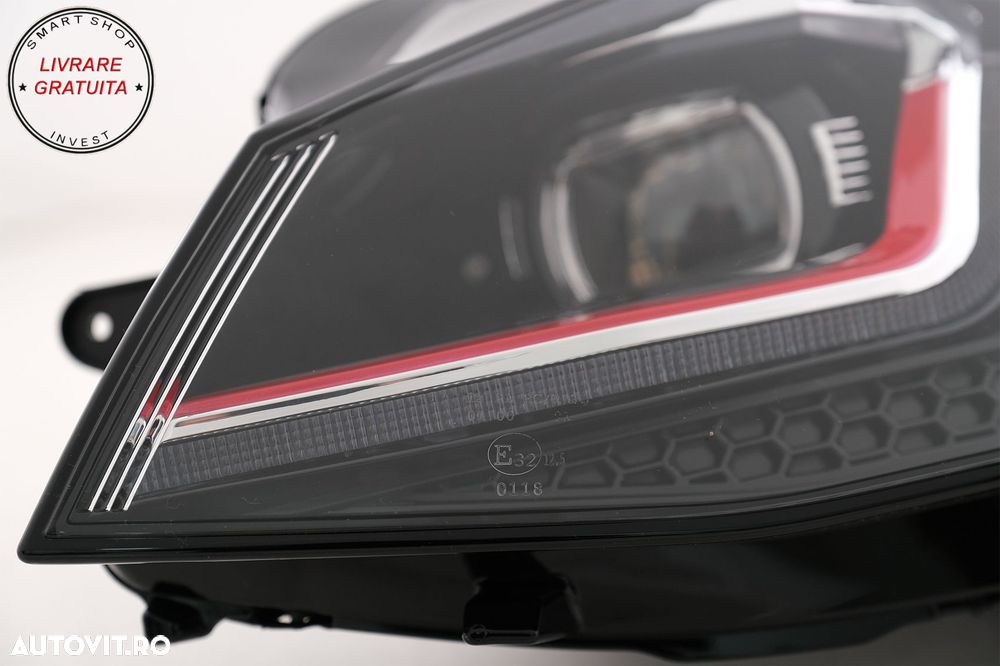 Faruri LED Bi-xenon Look VW Golf 7 VII (2012-2017) Facelift G7.5 GTI Design cu Sem- livrare gratuita - 8