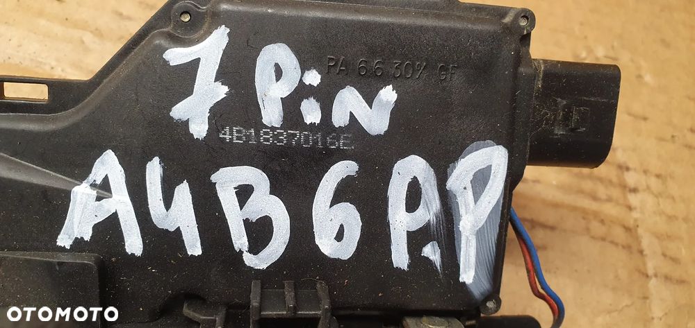 Zamek prawy przód przedni prawy Audi A4 B6 7PIN 4B1837016E - 6
