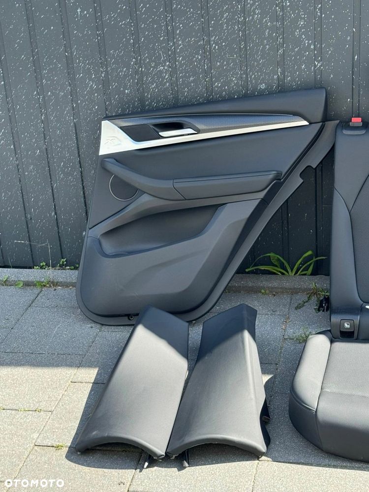 FOTELE TAPICERKA BMW X3 G01 SENSATEC PERFOROWANY CZARNE ELEKTRYCZNE GRZANE - 10