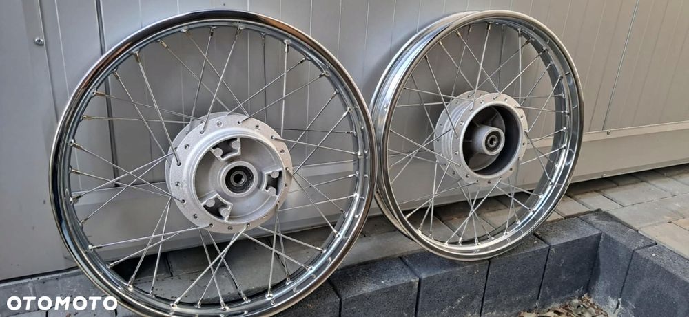 koło koła wsk 175 przód + tył obręcz felga 1.85-18 po renowacji piasta 2 sz - 1