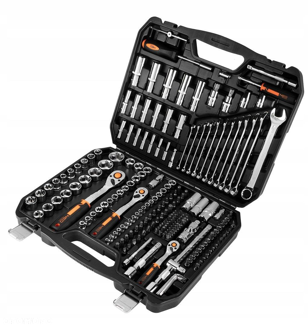 NEO ZESTAW KLUCZY NASADOWYCH 219EL 1/2" 1/4" 3/8 TORX BITY 6-22mm PŁ-OCZ - 2