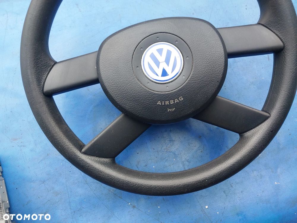Kierownica Volkswagen polo IV 9N FOX Touran Passat Poduszka powietrzna Ładna - 3