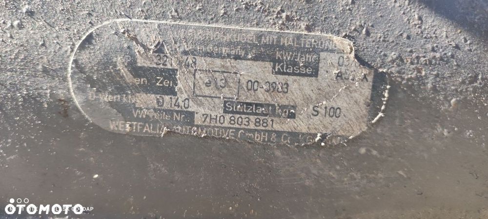 Hak Holowniczy WESTFALIA Oryginalny VW Sharan MK1 Blask Gołdap - 4