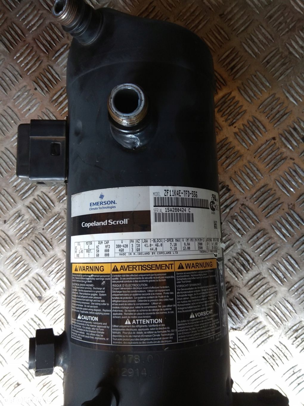 SPRĘŻARKA CHŁODNICZA COPELAND SCROLL ZF11K4E-TFD-556 - 1