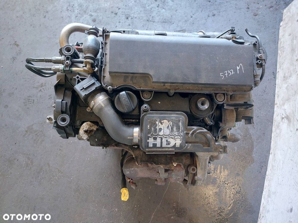 SILNIK DIESEL + UKŁAD WTRYSKOWY + TURBINA PEUGEOT 206 LIFT I 8HZ 9637317380 - 8