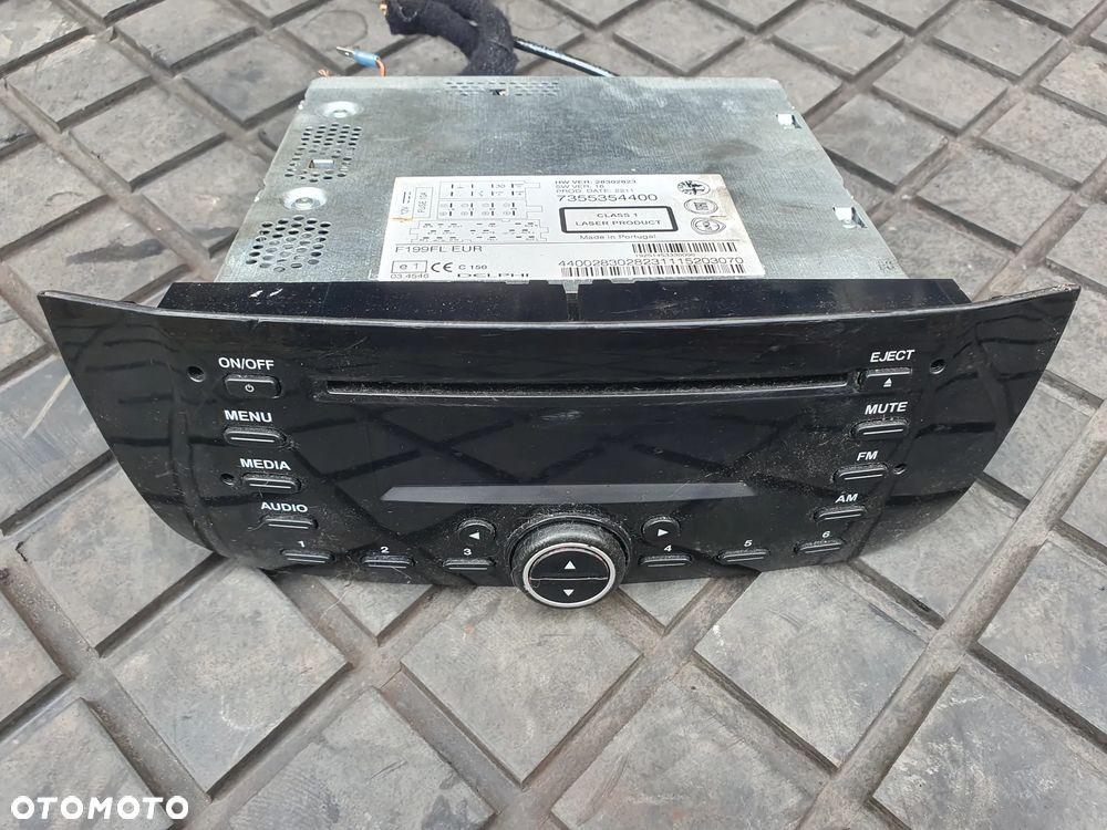 FIAT PUNTO EVO RADIO 28302823 7355354400 RADIO FABRYCZNE - 1