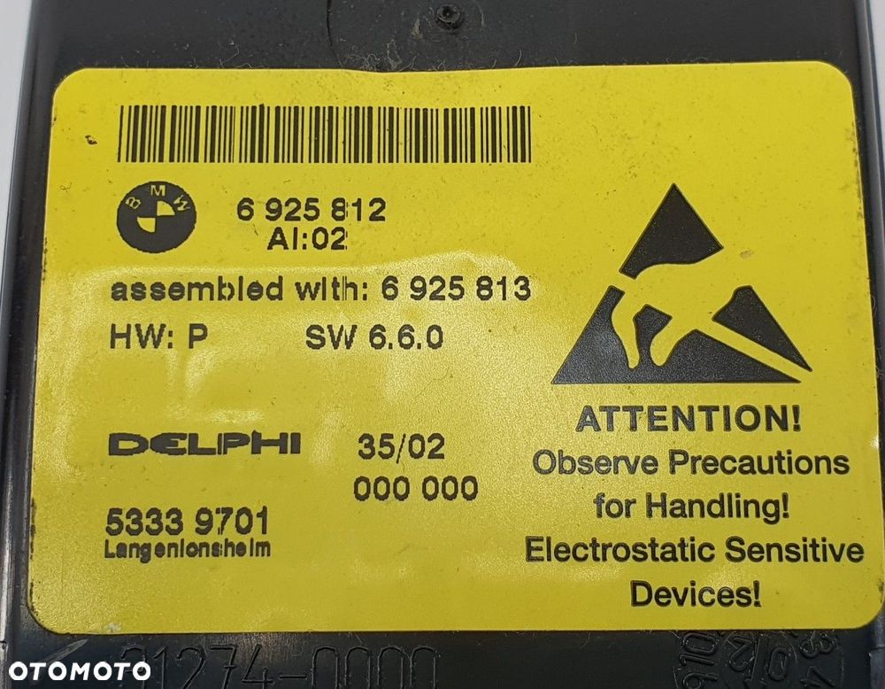 PANEL KLAWIATURA TELEFONU BMW 7 E65 6925812 - 6