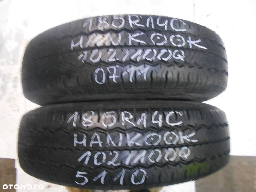 OPONY 185/R14C HANKOOK RA08 DOT 0711 / 5110 9.3MM - 1