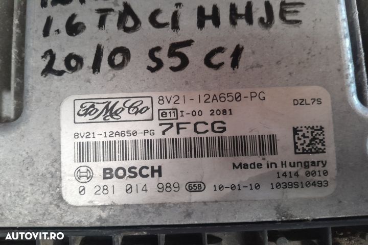 Calculator motor ECU 8V21-12A650-PG / 0281014989 8V21-12A650-PG / 028 - 2