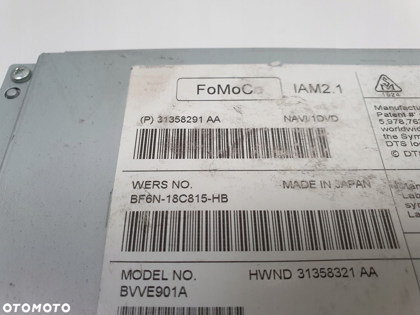Volvo VOLVO V60 I S60 II XC60 I CZYTNIK NAWIGACJI Radio 31358291AA 31358291 - 2