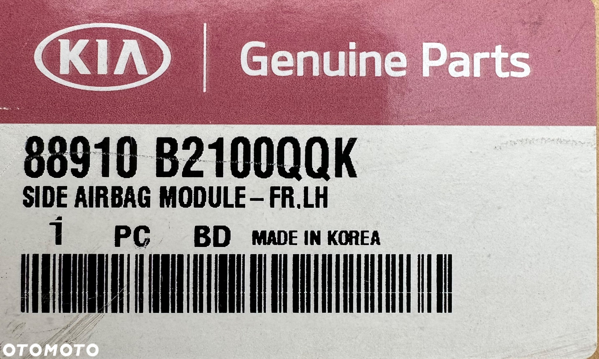 KIA SOUL AIRBAG PODUSZKA POWIETRZNA FOTELA KIEROWCY LEWA L NOWA ORYGINAŁ OE - 2