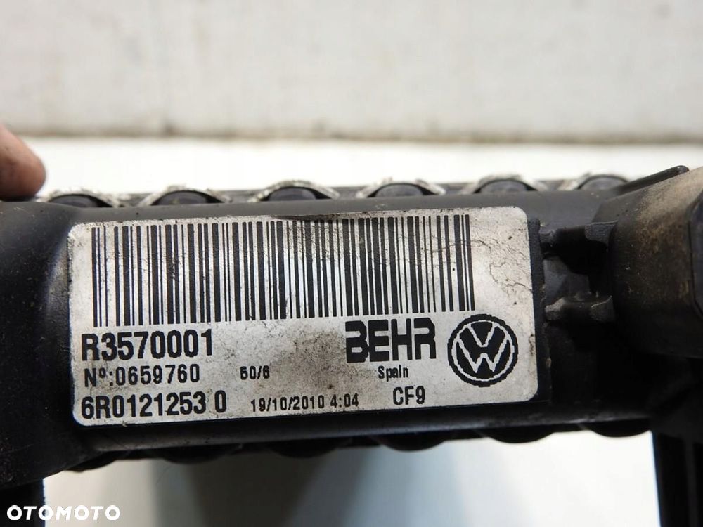CHŁODNICA WODY SKODA FABIA II 1.2 12V 6R01212530 - 5