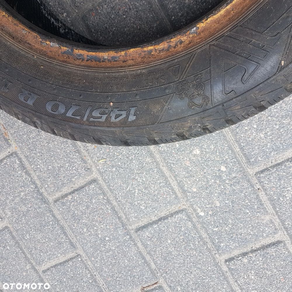 opona opony seicento cinQuecento uno panda punto I fiat 126p przyczepka niewiadów 13 jak nowe - 10