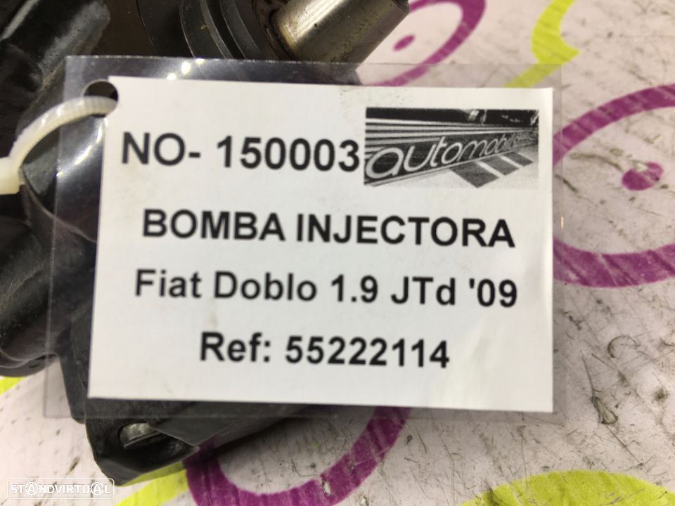Bomba Injectora Fiat	Doblo	1.9	105 Cv de 2009	- Ref : 55222114	- NO150003 - 4