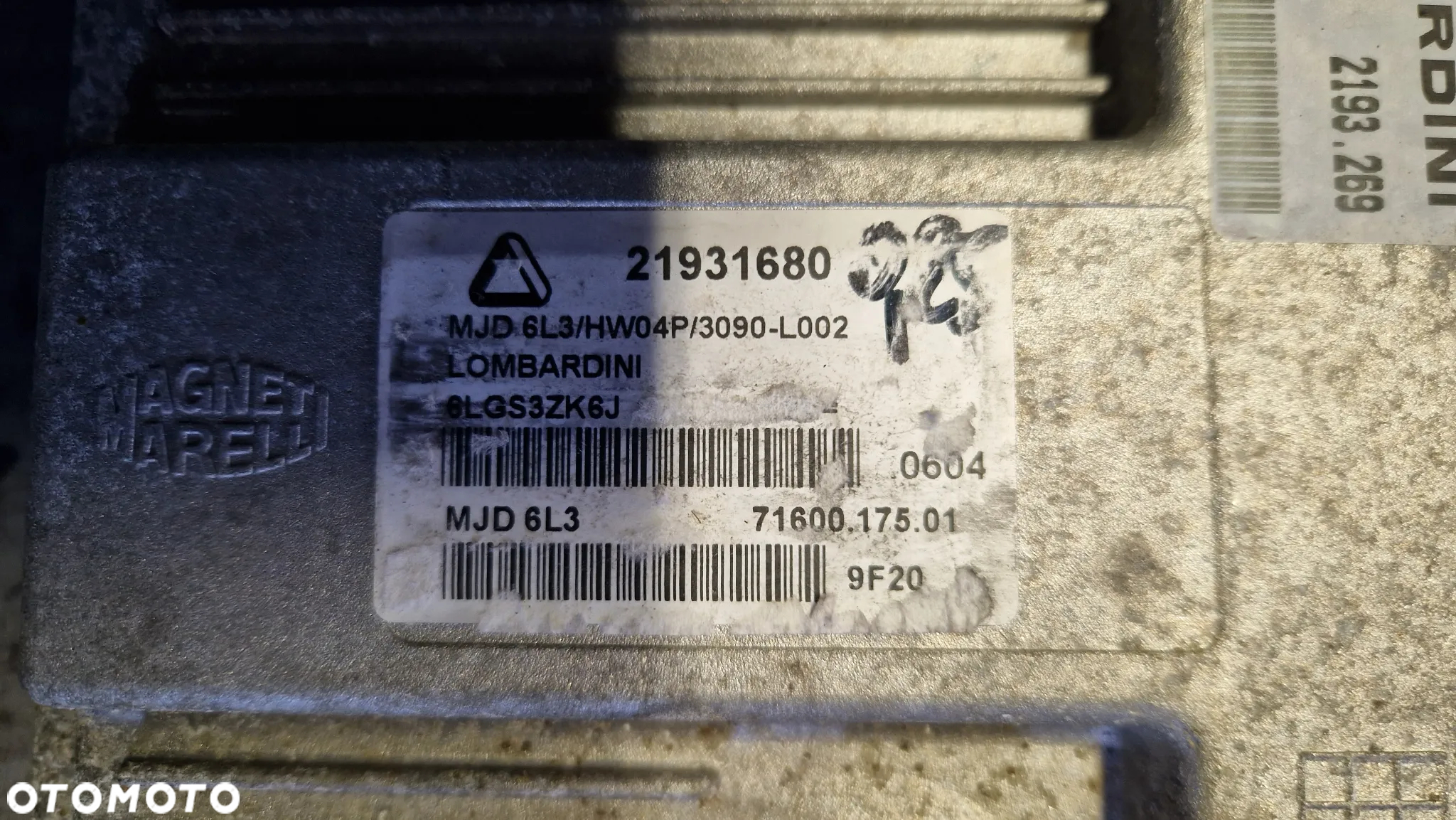 LIGIER XTOO 400 DCI STEROWNIK SILNIKA 21931680 MJD6L3 - 2