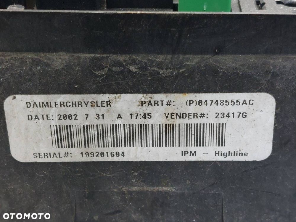 ZESTAW STARTOWY GRAND VOYAGER IV 3.3 V6 04748326AB 04686687AM 04748555AC - 5
