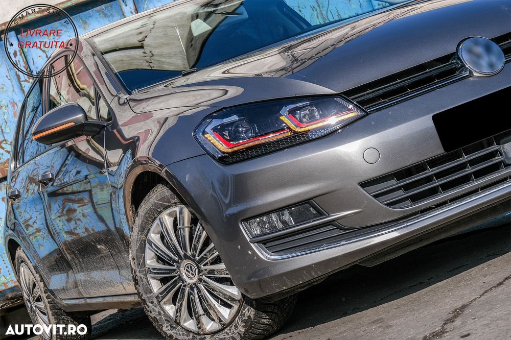 Faruri LED VW Golf 7 VII (2012-2017) Facelift G7.5 GTI Look cu Semnal Dinamic- livrare gratuita - 25