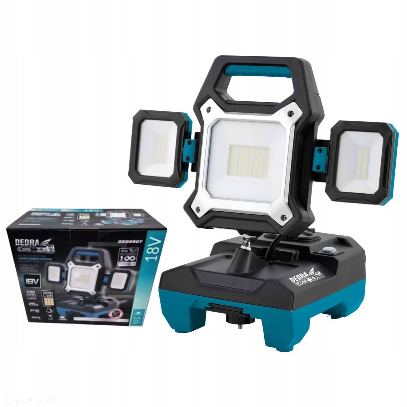 DEDRA LAMPA WARSZTATOWA AKU 18V 25W 2700LM 4Ah - 2