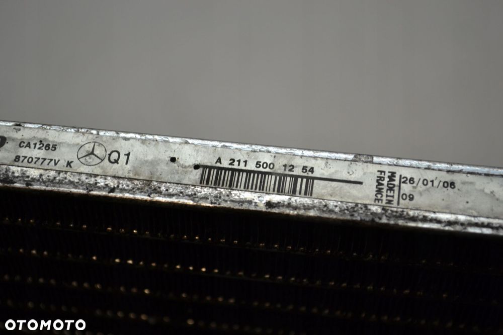 CHŁODNICA KLIMATYZACJI CLS W219 W211 3.0 CDI A2115001254 - 6