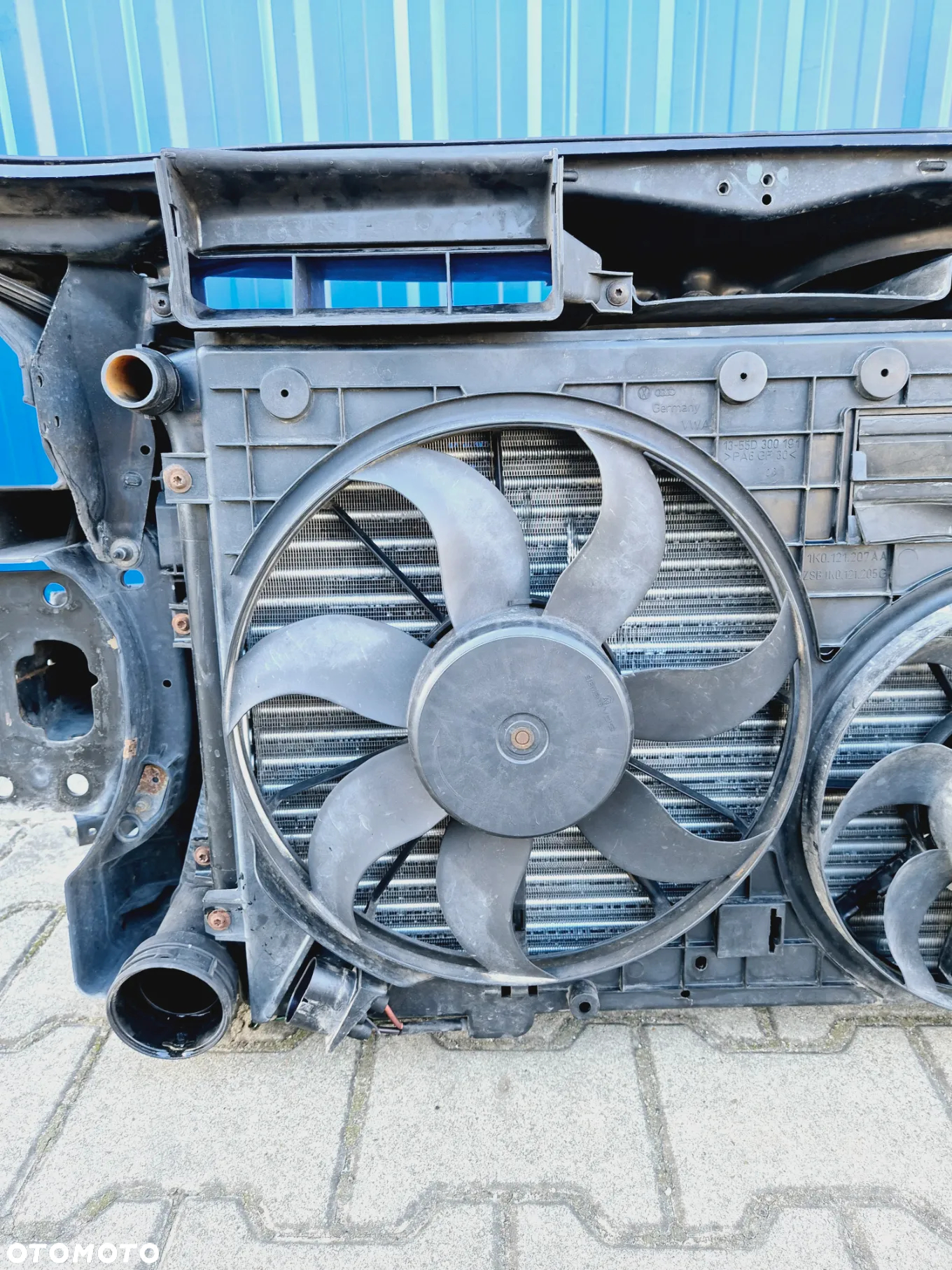 KOMPLETNY PAS PRZEDNI CHŁODNICE + BELKA ZDERZAKA + WENTYLATORY VW PASSAT B6 2.0 TDI - 18