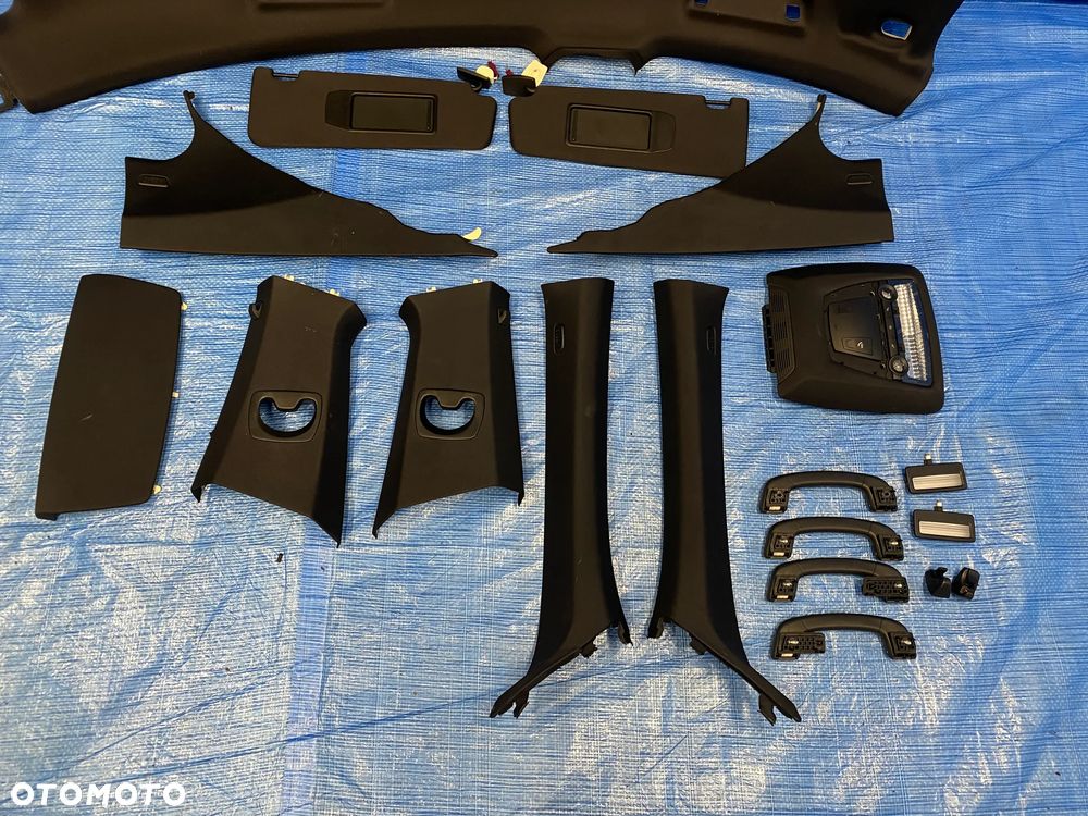 BMW F01 SUFIT PODSUFITKA CZARNA M-PAKIET BEZ SZYBERDACHU SŁONECZNIKI RĄCZKI LAMPKI KOMPLET ORYGINAŁ SERIA 7 - 8