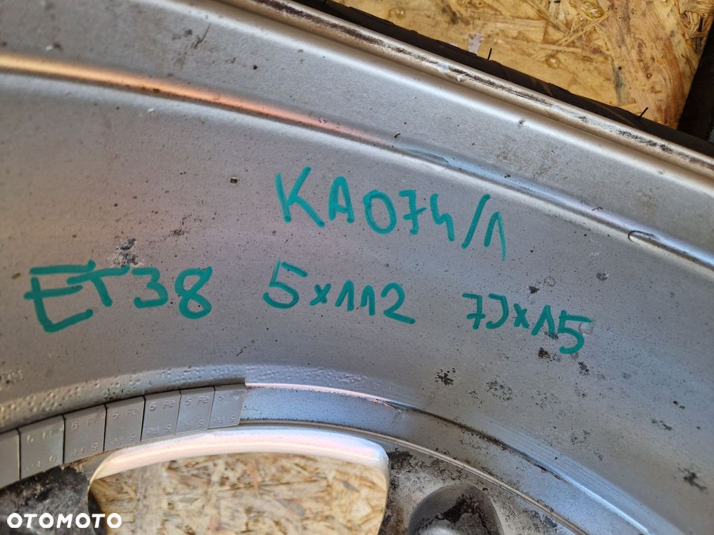 VW AUDI ET38 7JX15 5X112  ALUMINIOWE KOMPLET  4szt - 2