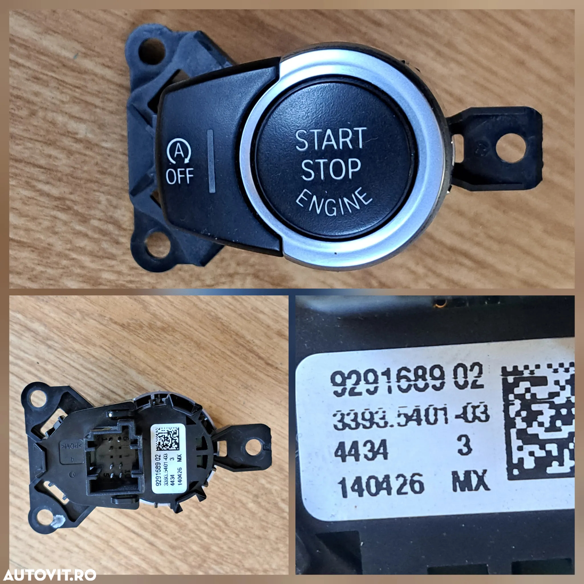 Nara ornament capota grile laterale buton start / stop cablaj PDC senzor impact senzor pdc bmw F10 F11 F15 F16 E90 E91 - 7