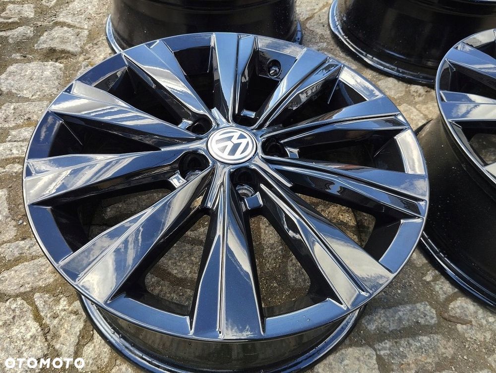 Felgi Alu 5x100 VW Polo 2G 16 Oryginał Czarne - 8