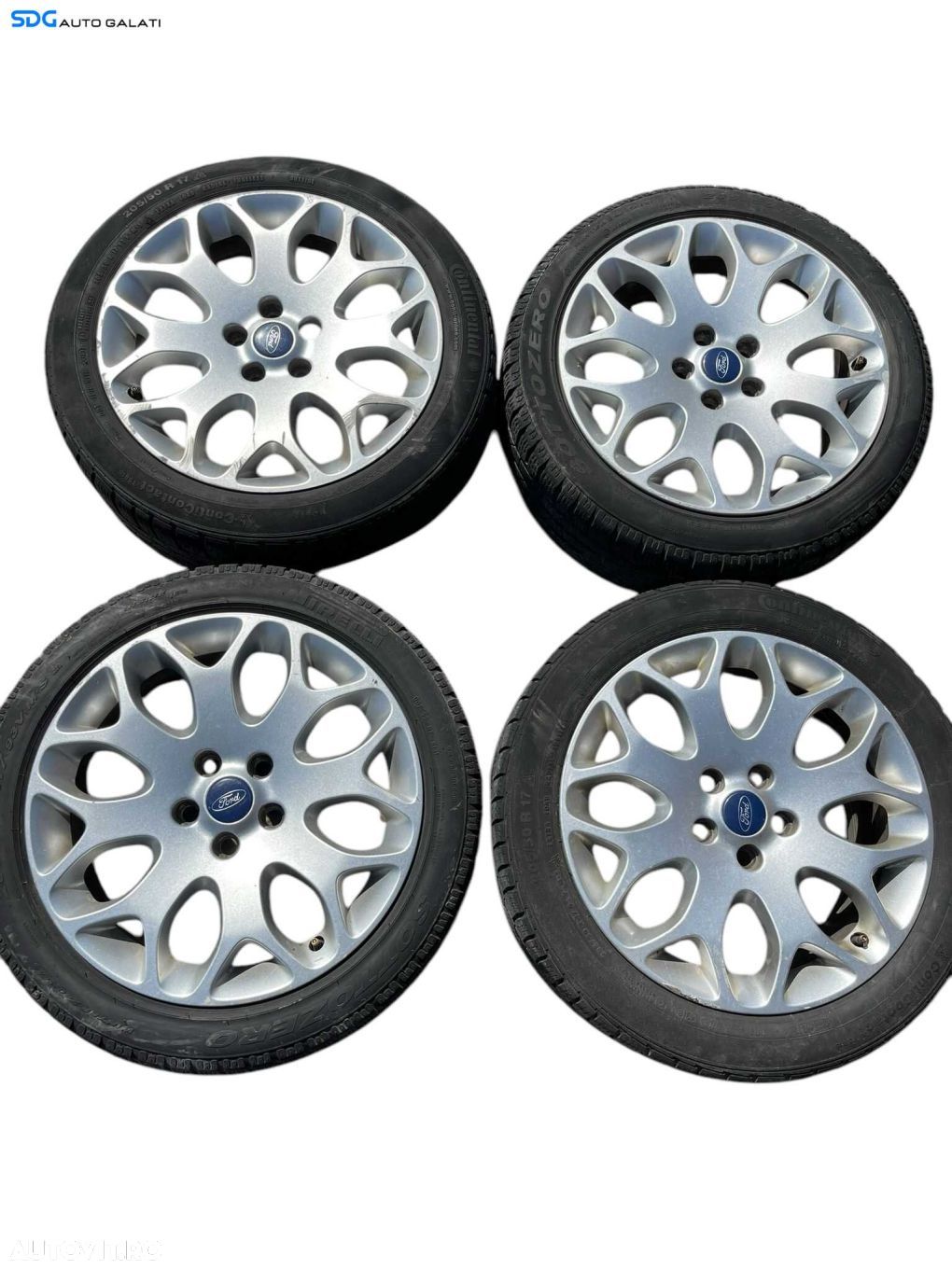 Set 4 Jante Roti Aliaj 205 50 17 R17 Ford Focus 3 2010 - 2018 Cod 8M5J-1007-AA (anvelope de iarnă 2 cu 2) [B4070] - 1