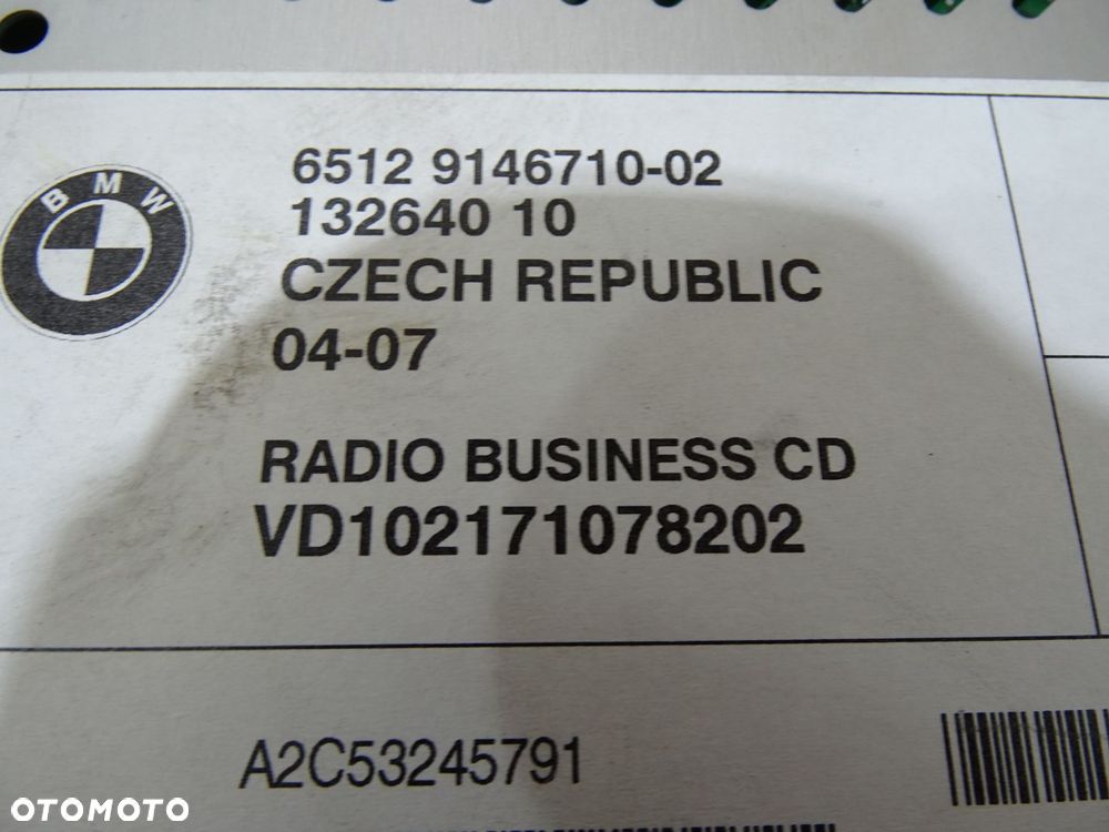 RADIO CD PROFESSIONAL BMW X3 E83 LCI 9146710 - 5