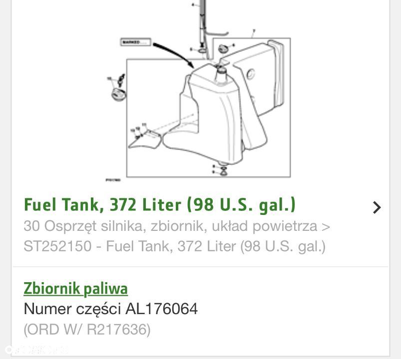 Zbiornik Paliwa - John Deere 7530  Premium - 3