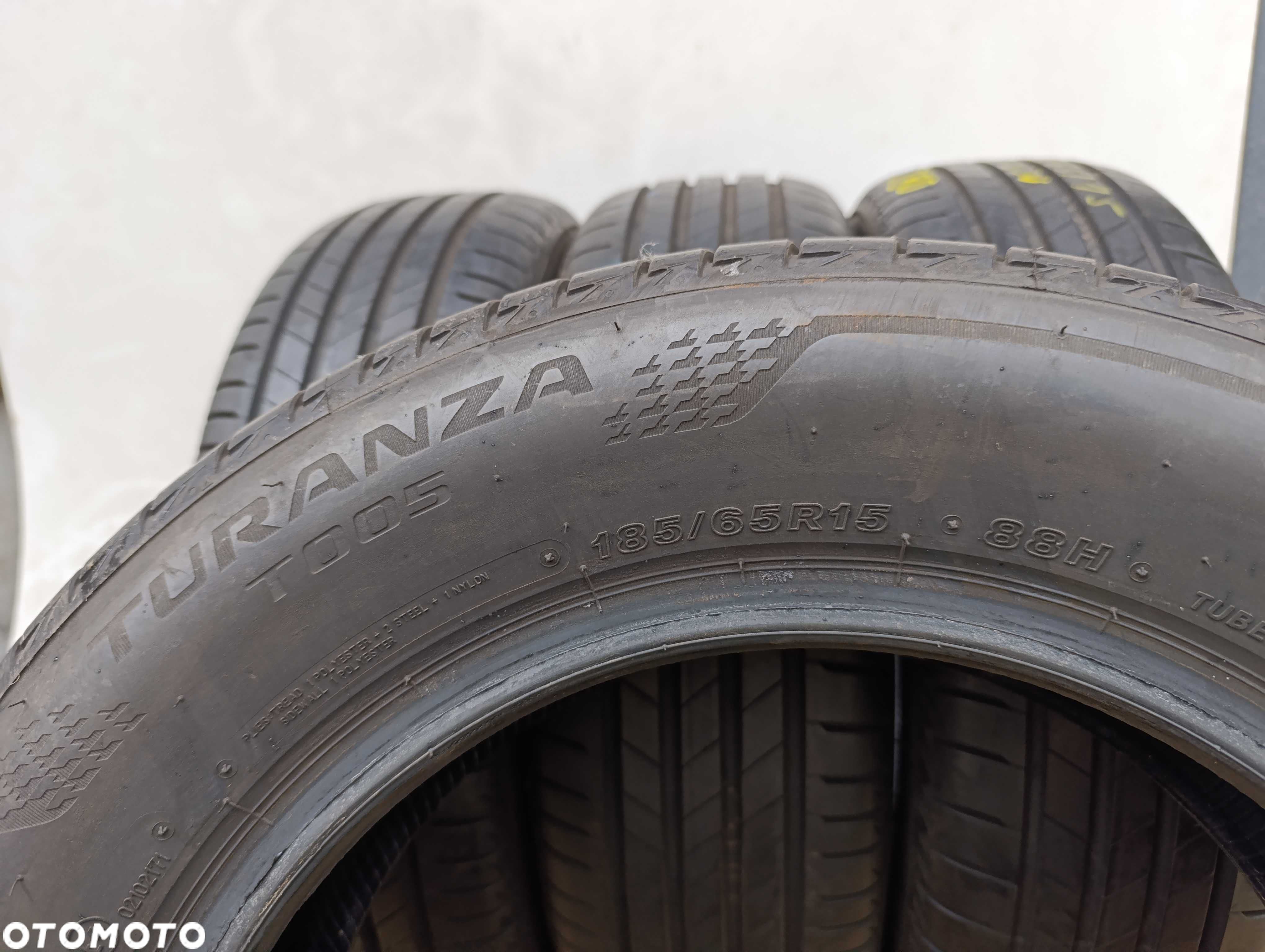 4x 185/65 R15 88H Bridgestone Turanza T005, 2020r 6,1mm - 7