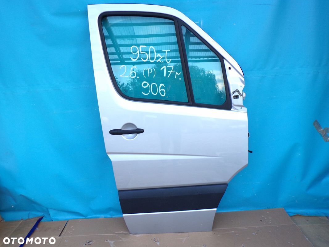 SPRINTER 906 CRAFTER drzwi przednie OCYNK PRAWE SREBRNY metalik NOWE 2017r - 1