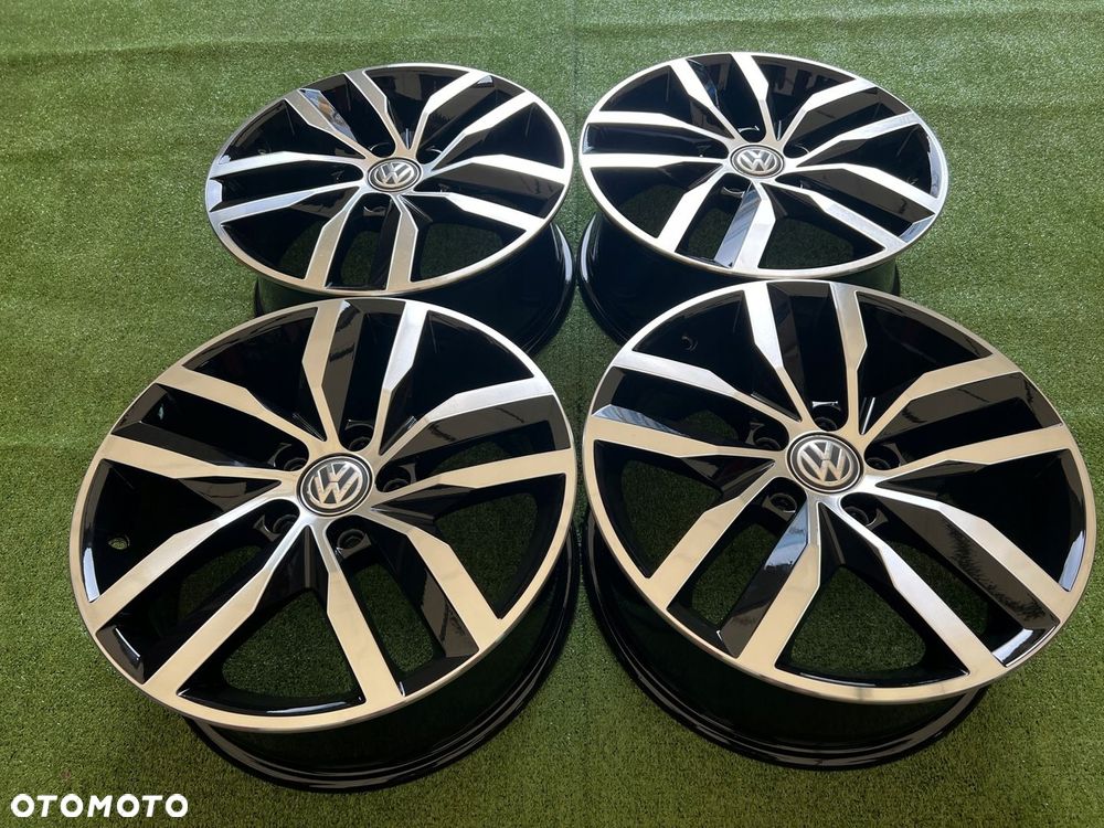 KOMPLET FELG FELGI ALU VW VOLKSWAGEN 5G0 GOLF TOURAN PASSAT 17 ORYGINALNE - 4
