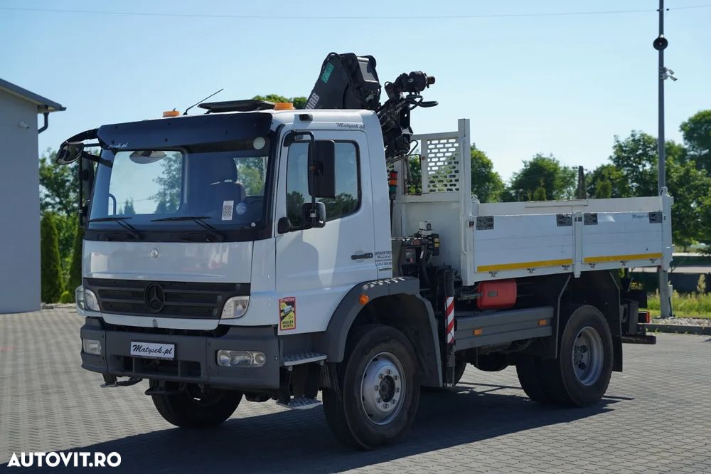 Mercedes-Benz ATEGO 16.24 / 4X4 / BASCULATOR + HDS HIAB 111 BS-2 / TELECOMANDĂ / ROTATOARE / MANUALĂ - 8
