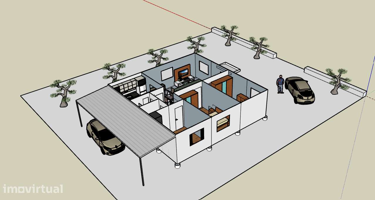 Terreno com casa em contentores na Lapa do Lobo - Grande imagem: 3/12