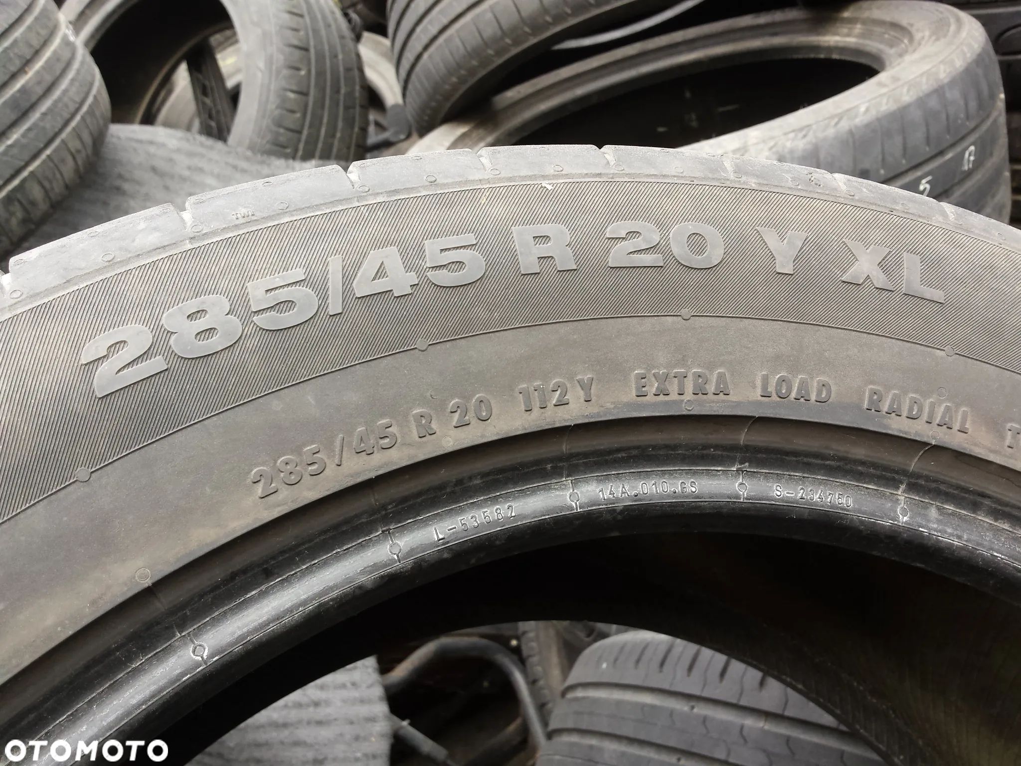 20” - CONTINENTAL - 285/45 r20 cali - Letnie Opony Conti Premium Contact - stan: BDB - Gwarancja + Możliwy MONTAŻ  !! - 1