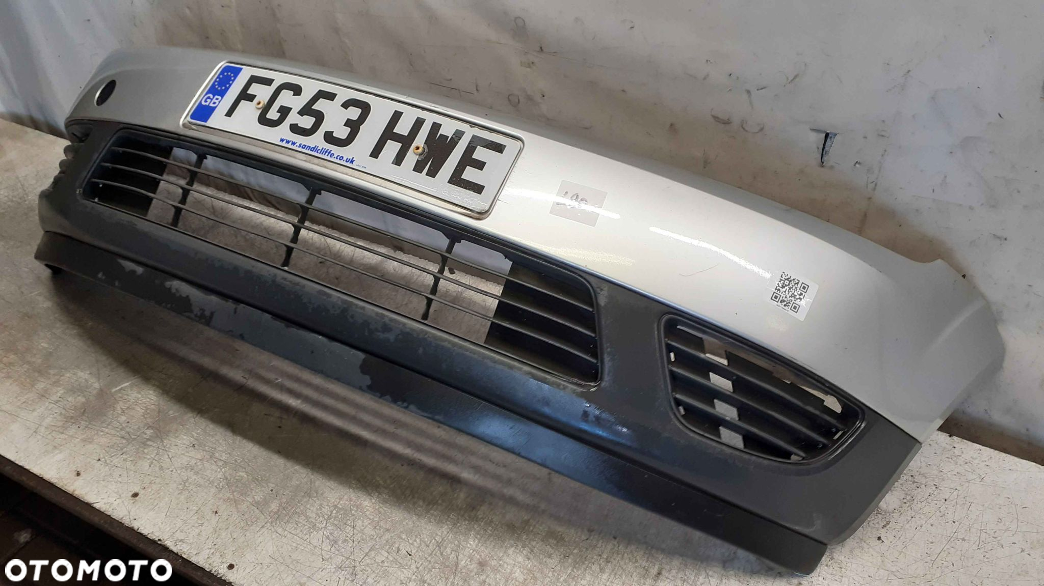 } ZDERZAK PRZÓD PRZEDNI FORD FIESTA MK.6 6 VI 62 SREBRNY - 3