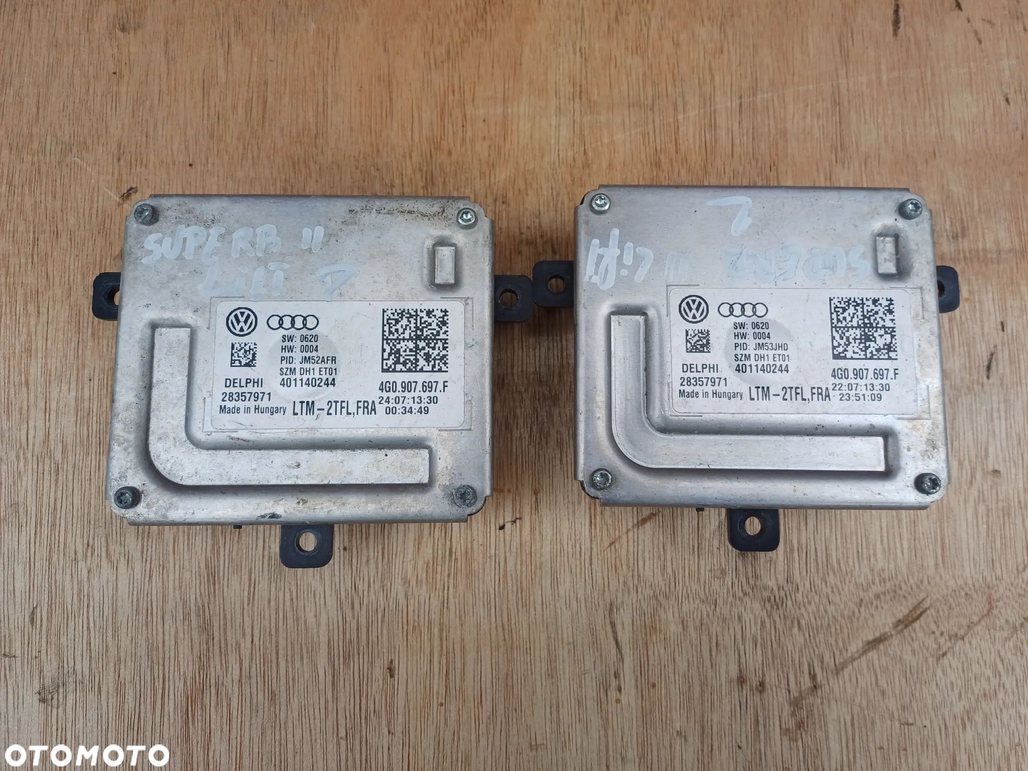 Oryginał Moduł LED Sterownik Skoda Superb II lift Audi A6 C7 A7 A8  Passat B8 4G0907697F - 1