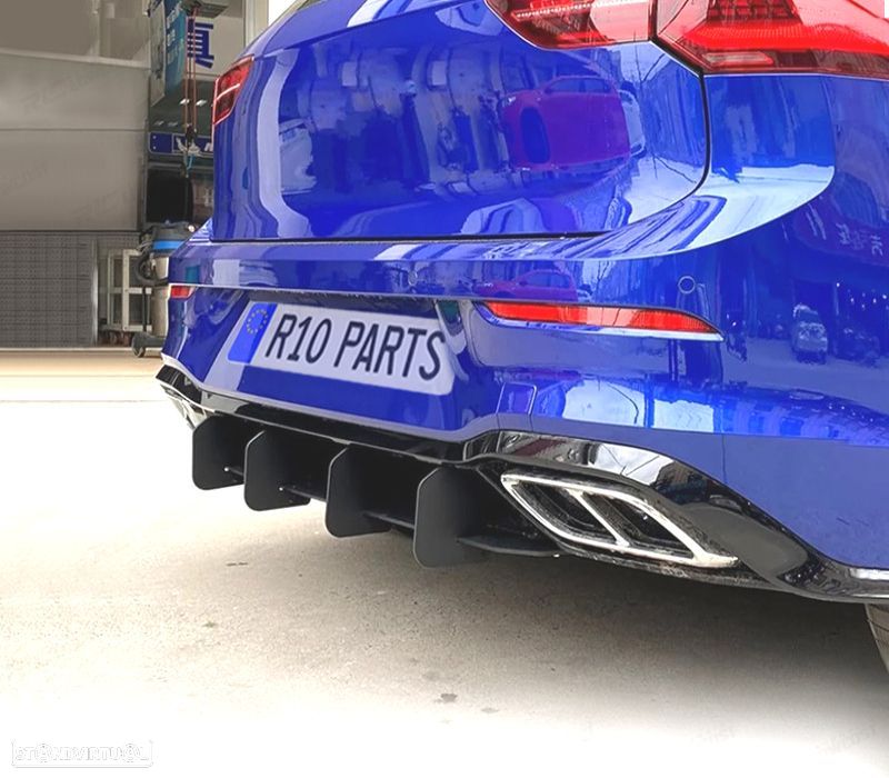 ACESSORIO DE DIFUSOR VOLKSWAGEN VW GOLF 8 R-LINE PRETO - 2